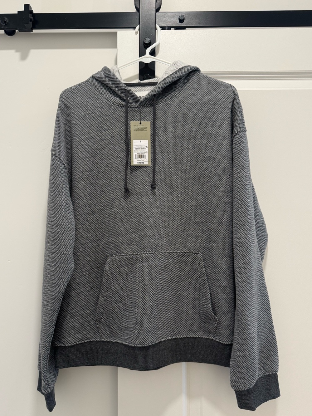 NWT | Goodfellow & Co | Gray Textured Crewneck Hoodie | Men’s Small